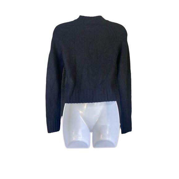 Vince Womens Shrunken Pullover Cashmere Sweater in Black Size XS - Picture 8 of 9